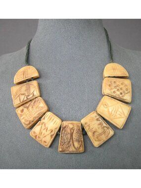 Vintage Tibetan-Style Nine Panel Necklace